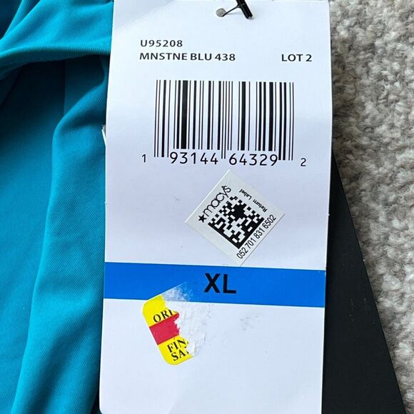 Coco Reef Swim Womens sz XL Impulse Rollover Solid Teal Cove‎ Blue Bottoms - Picture 5 of 7